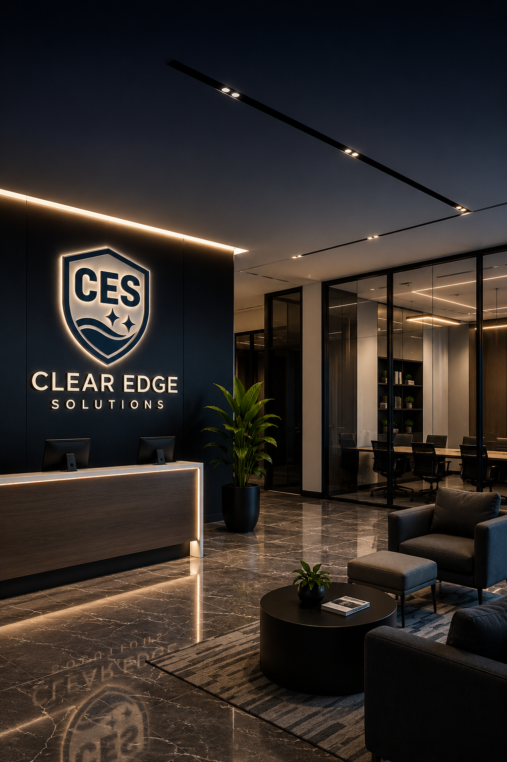 Clear Edge Solutions office lobby